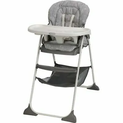 Graco Ultra Slim Folding High Chair Snacker Compact Reclining Seat Whisk (NEW) • 55.80$