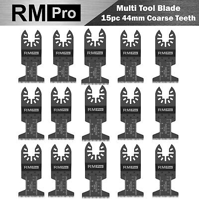 15x RMpro 44mm Coarse Cut Precision Wood Oscillating Multi Tool Blade For Bosch • 20.62€