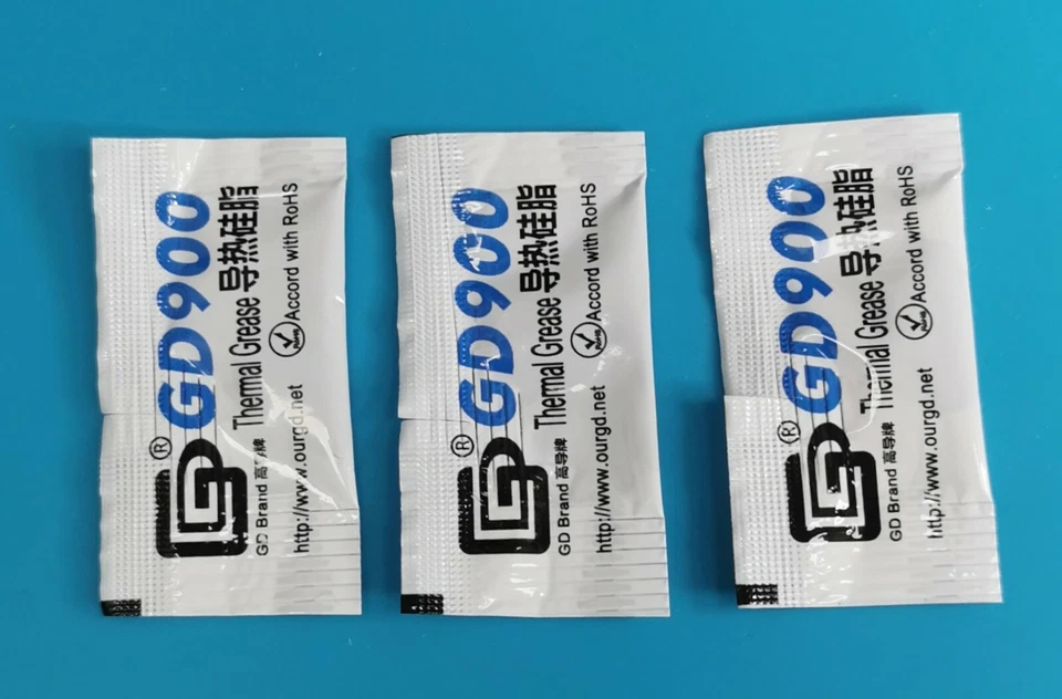GD900 Wärmeleitpaste 3x 0,5g CPU GPU Prozessor Thermopaste PC Laptop Kühlpaste