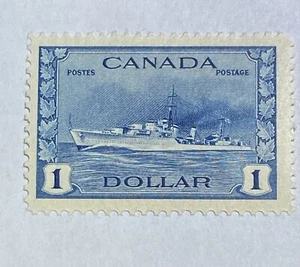 1942 Canada 1 Dollar - Destroyer - War Issue - Scott #262 MNH - Bild 1 von 2