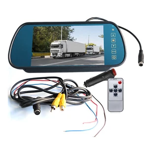 TFT-LCD 7" Rear View Mirror Monitor 12-24V For Truck Caravan RV Backup Camera - Picture 1 of 11