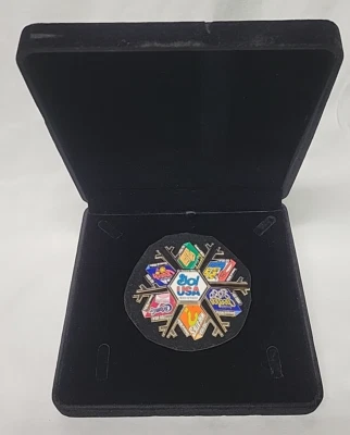 2002 Salt Lake City Olympics 7 PIN General Mills Puzzle Pin Set - Image 1 of 4