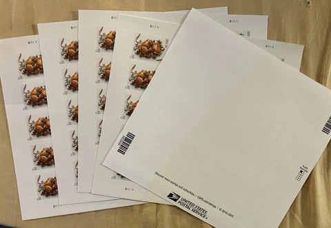 5 SHEETS 563000 CELEBRATION CORSAGE (2OZ) - 100 TOTAL STAMPS Cover