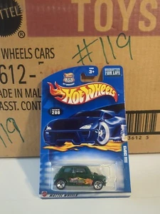 HOT WHEELS MINI COOPER #200 2002 Stripes And Checkered Top Vhtf - Picture 1 of 8