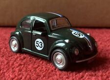 1:38 VW Volkswagen Bug Beetle Herbie Replica Pull Back Diecast Green