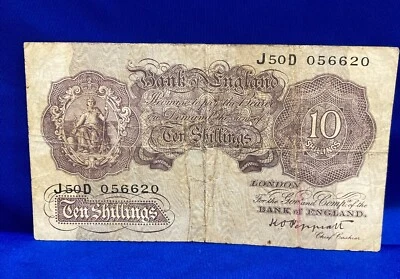 Great Britain Bank of England 10 Shillings Note 1940-48 for Money-Collectors - Image 1 of 4