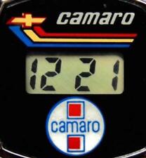 Chevrolet Camaro Watch Digital Black Day Date Silver Tone Stretch Link Band NBat