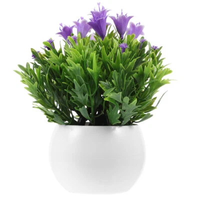 Artificial Potted Flowers Desktop Faux Plant Artificial Plant Pot Greenery New - Image 1 of 4
