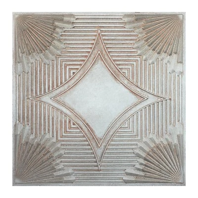 Vinyl ceiling Tiles, Metalize wall panels, for HOTEL PL81 Weathered iron 10pcs - Image 1 of 4