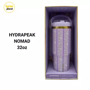 Vaso de acero inoxidable HydraPeak Nomad 32 oz - patrón de floración floral púrpura nuevo en caja - Imagen 1 de 2