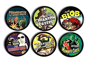 Classic Horror Movie Home Theater Cabinet Knob Set, Retro Gothic Dresser Drawer  - Picture 1 of 4