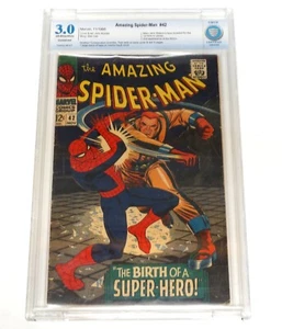 1966 AMAZING SPIDER-MAN (RHINO) #42 1° Mary Jane MJ Face Reveal CBCS 3.0 - Foto 1 di 6