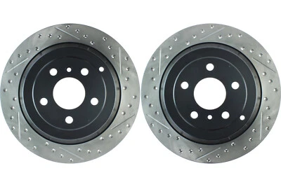 Par de rotores de freno de disco Stoptech trasero para Mercedes-Benz ML350 2006-2011 (45876) Foto 1 de 4