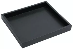 Schwarz Kunststoff stapelbar Utility Display Tablett strukturierte Oberfläche Schmuck Aufbewahrung - Bild 1 von 1