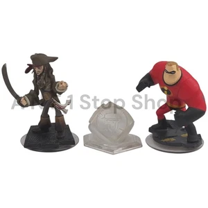 Figuras Disney Infinity Mr. Gorrión Increíble y Capitán Jack con Cristal - Imagen 1 de 3