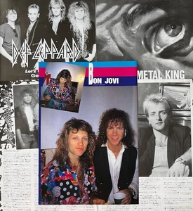 DEF LEPPARD BON JOVI Paul Di'Anno Andy McCoy 1992 CLIPPING JAPAN IR 5M 8PAGE - Picture 1 of 7