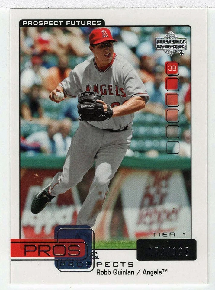 Robb Quinlan 59/999 - Anaheim (MLB) 2005 UD Pros and Prospects Baseball # 115 MT - Image 1 of 1