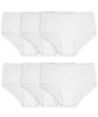 Paquete de 6 calzoncillos de algodón para niñas Fruit of the Loom ropa interior talla 10❗️sin etiquetas Foto 1 de 4