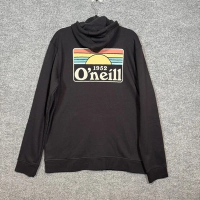 ONeill Sudadera Para Hombres XL Negro Pullover Sudadera con Capucha California Skate Surf NUEVO Foto 1 de 4