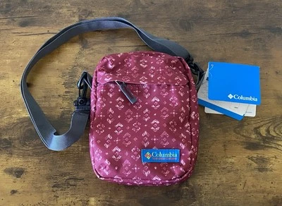 Columbia Crossbody Bag Urban Uplift Small Hiking Trail Pack Maroon Adjustable - Image 1 of 4