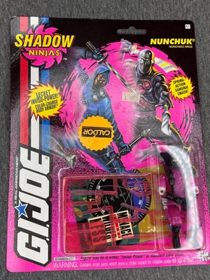 Figura de acción Hasbro Nunchuk GI Joe Shadow Ninja 1993 NUEVA SIN USAR, EN CAJA SELLADA Foto 1 de 3