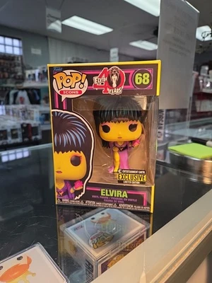 Funko Pop! Elvira, Mistress of the Dark Black Light Exclusive #68 W/ Protector  - Image 1 of 4