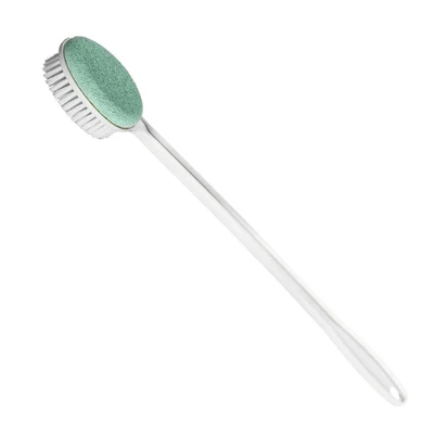 Long Handled Foot Scrub Brush With Pumice Stone - Image 1 of 4