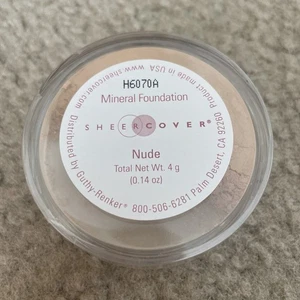 SHEER COVER Mineral Foundation Loose Face Powder NUDE 4 g SPF 15 Sealed - Picture 1 of 2