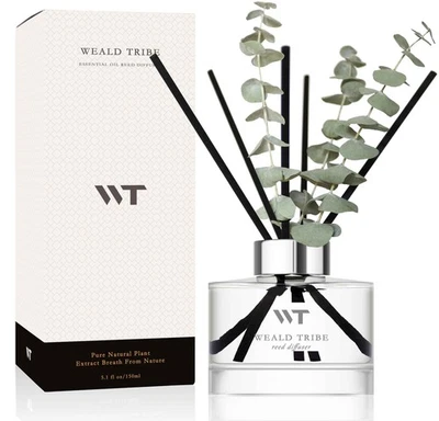 Flower Reed Diffuser Set Wild Eucalyptus Mint Scent for Bathroom Accessories ... - Image 1 of 4