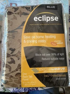 Ellery Homestyles Eclipse Energy-Saving Noise Reducing Blackout Curtain Blue - Picture 1 of 4
