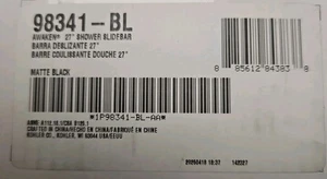 Kohler Awaken 1 Spray 27 Zoll Duschschiebestange in schwarz matt K-98341-BL - Bild 1 von 1