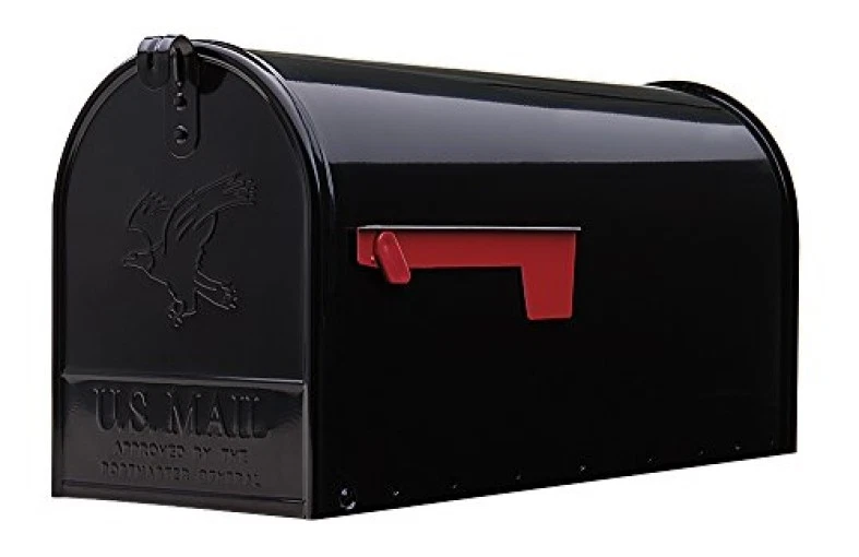 Gibraltar Mailboxes Elite Large Capacity Galvanized Steel Black, Post-Mount Mail - Image 1 of 1