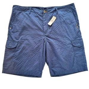 NWT Tommy Bahama 11” Eastbank Cargo Shorts Men’s 42 Navy Flat Front Cotton - Picture 1 of 13