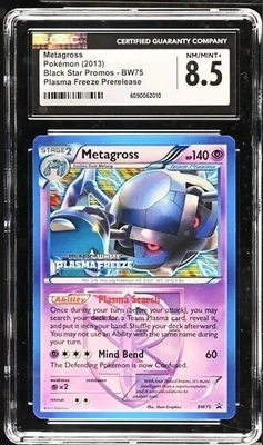 Metagross BW75 - Black Star Promos: Plasma Freeze Prerelease CGC 8.5 NM/Mint+ - Image 1 of 3