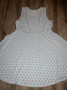 Vestido LuLaRoe Nicki Bolsillos Sin Mangas Azul Púrpura Lunares 3XL 24/26 3X Nuevo❤️ - Imagen 1 de 12