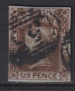 New South Wales  1852 6P classic stamp CANC VF / CAT VALUE $300 - Picture 1 of 2