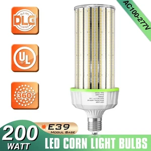 LED Corn Light Bulb 200Watt E39 Mogul Base Commercial Street Warehouse Lighting - Picture 1 of 12