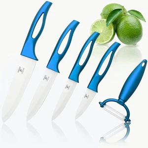 Kitchen Cutlery White Ceramic Knife Set, Ceramic Knife Set and Fruit Peeler, ... - Picture 1 of 9