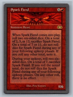 Magic The Gathering Unglued Spark Fiend #51/94 MTG TCG CCG - Image 1 of 3