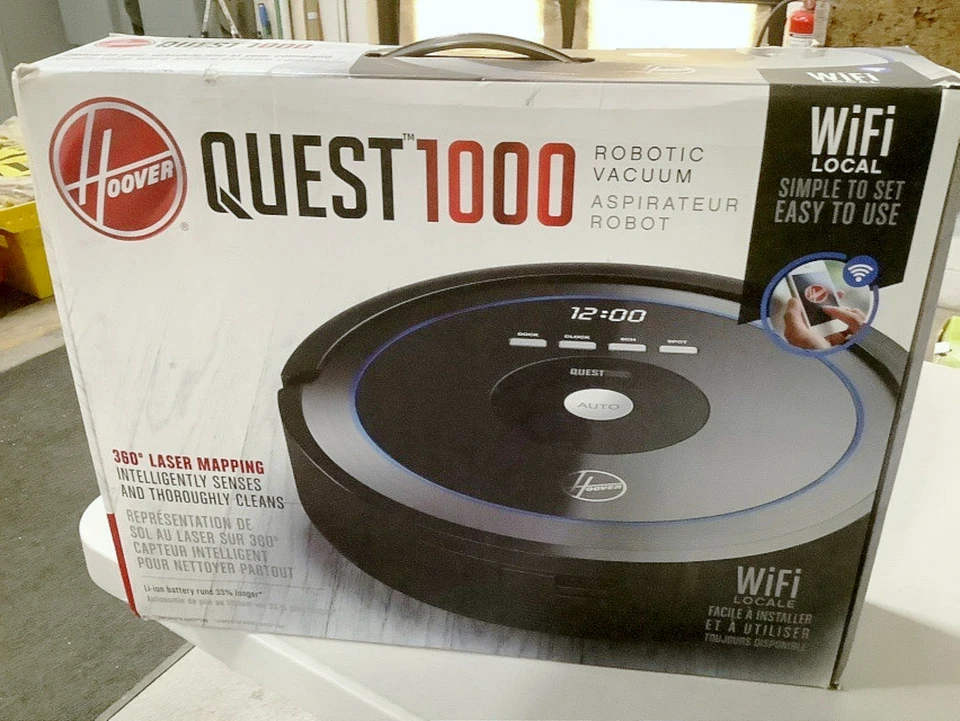 Hoover BH71000 Quest 1000 Wi-Fi Enabled Robot Vacuum Cleaner - Image 1 of 4