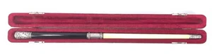 Antik 1904 Schaffner Schlagstock Sterling Silber Beschläge Original Präsentationsbox - Bild 1 von 9