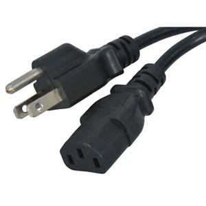 Power Cord Cable Wall Plug for Dell E1916HV P2217 P2217H P2018H LED LCD MONITOR - Afbeelding 1 van 1