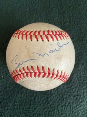 BILLY MARTIN NEW YORK YANKEES SIGNED OFFICIAL AL BOBBY BROWN BASEBALL  - PSA-DNA - Image 1 of 4