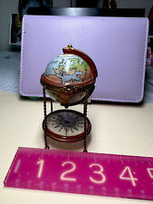 Limoges Hand painted Atlas Globe Limited Edition