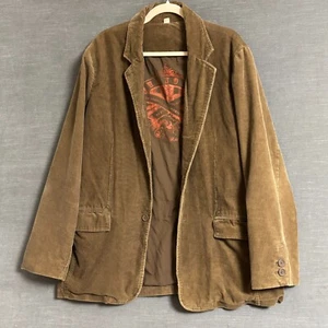 Mossimo Corduroy Blazer L Brown Respect Honor Pride Grunge Retro y2k Casual 46L - Picture 1 of 10