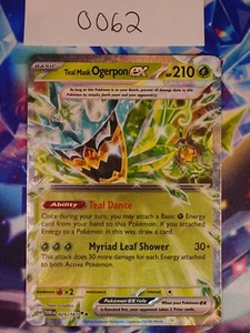 Teal Mask Ogerpon ex 025/167 Sv06: Twilight Masquerade Holo - Imagen 1 de 1