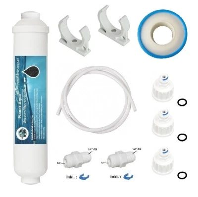 PLANET-AQUA Externer Wasserfilter SBS Kühlschrank + Anschluss Set Samsung, LG, Bosch, Miele