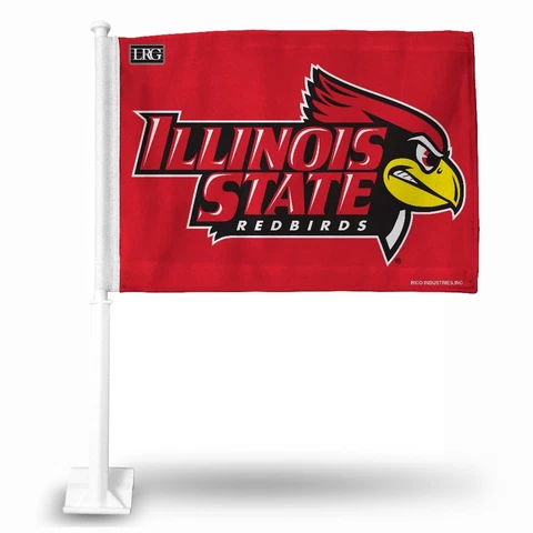 Illinois State Redbirds 11X14 Window Mount 2-Sided Car Flag Cover