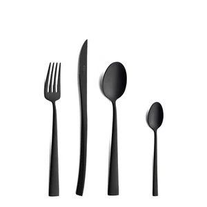 Cutipol Duna Matte Black 24 Piece  New - Picture 1 of 3