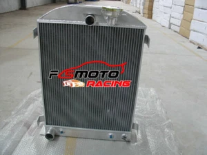 3 Row All Aluminum Radiator For 1932 32 Ford Hiboy HI-BOY Chopped Ford Engine - Picture 1 of 7